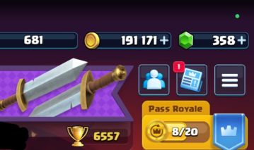 Conta de CLASH ROYALE com 6.5k de troféus, muito barata