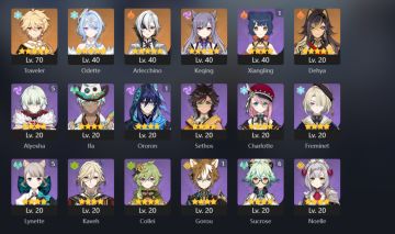 Genshin Odette + bis, alerchino + bis com muito recurso e + gemas de brinde