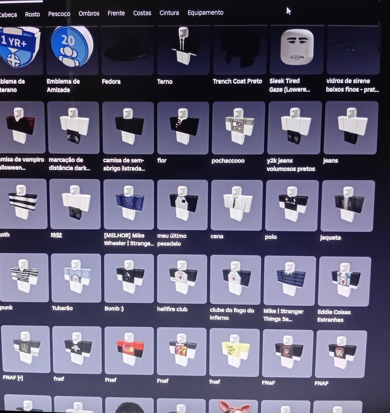 CONTA ROBLOX TOP MUITAS SKINS