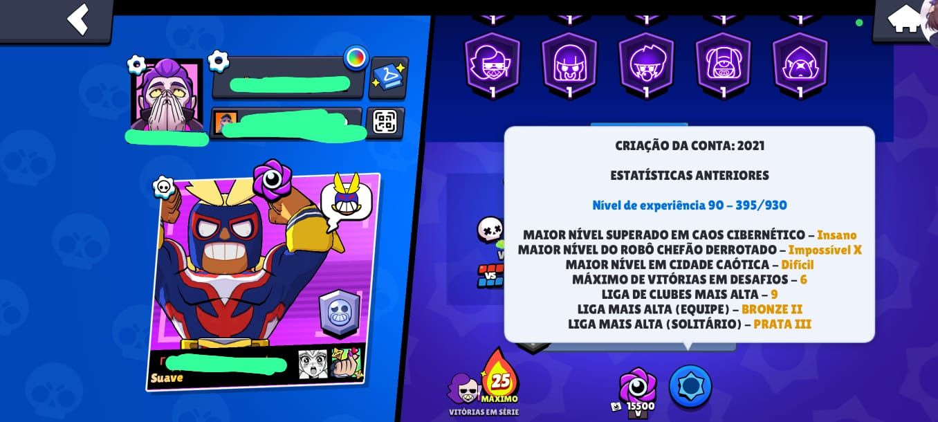 Conta de brawl stars antiga de 2021