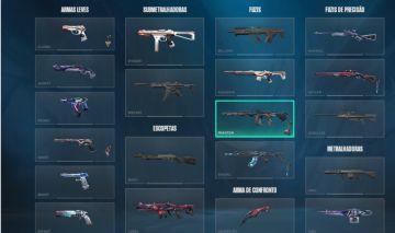 CONTA DE VALORANT COM DIVERSAS SKIN DE VANDAL PHANTOM E SHERIF