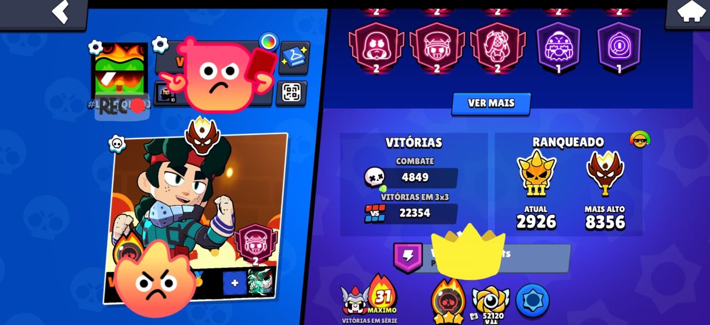 Conta Brawl stars Tier S