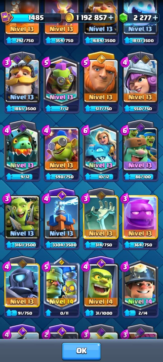 Conta Clash Royale