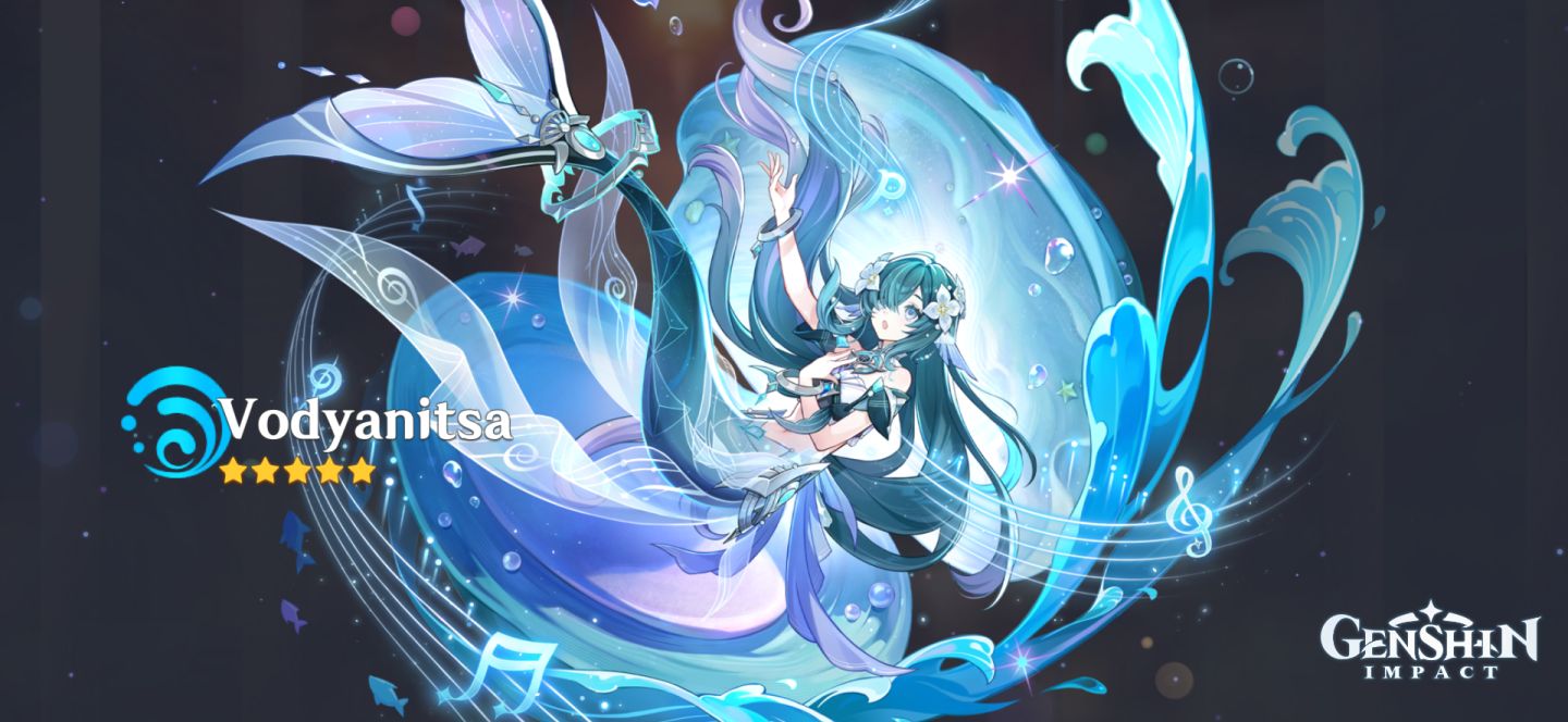 Genshin Impact - Conta AR 23, Ásia | Vodyanitsa, Mizuki e Mona.
