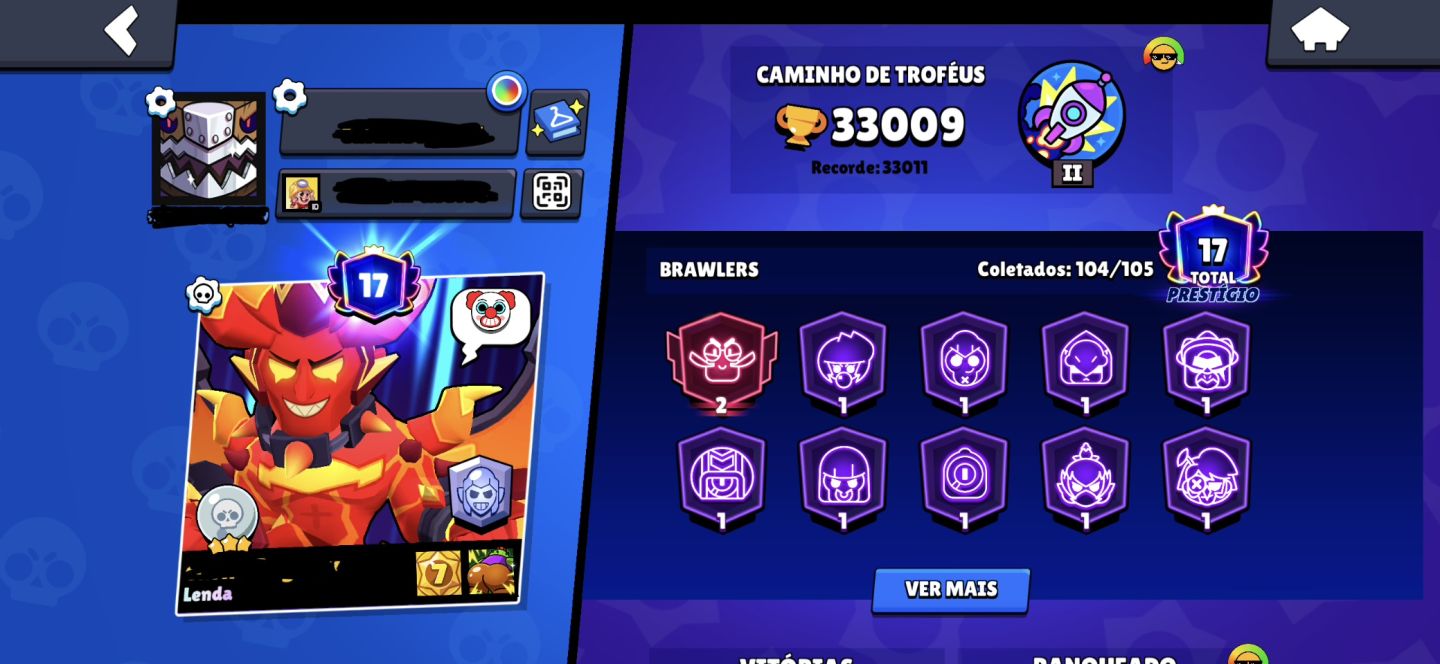 Conta Brawl stars gemada e antiga!!