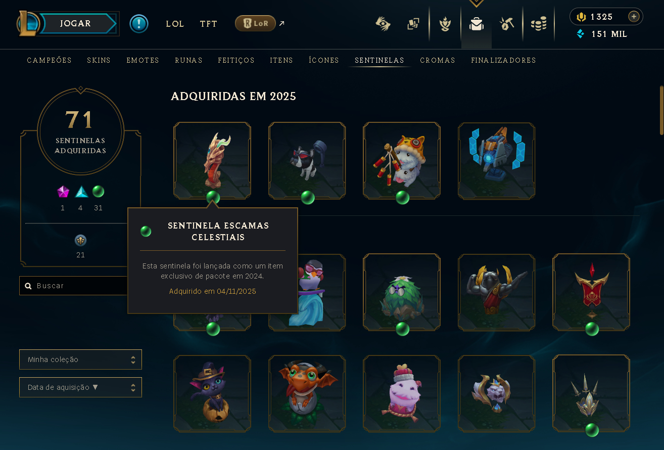 Conta 2013 - Plat 2 (1/5 MD5) 566 Skins / Todos Champs / 151k EA / 14k EL + TFT