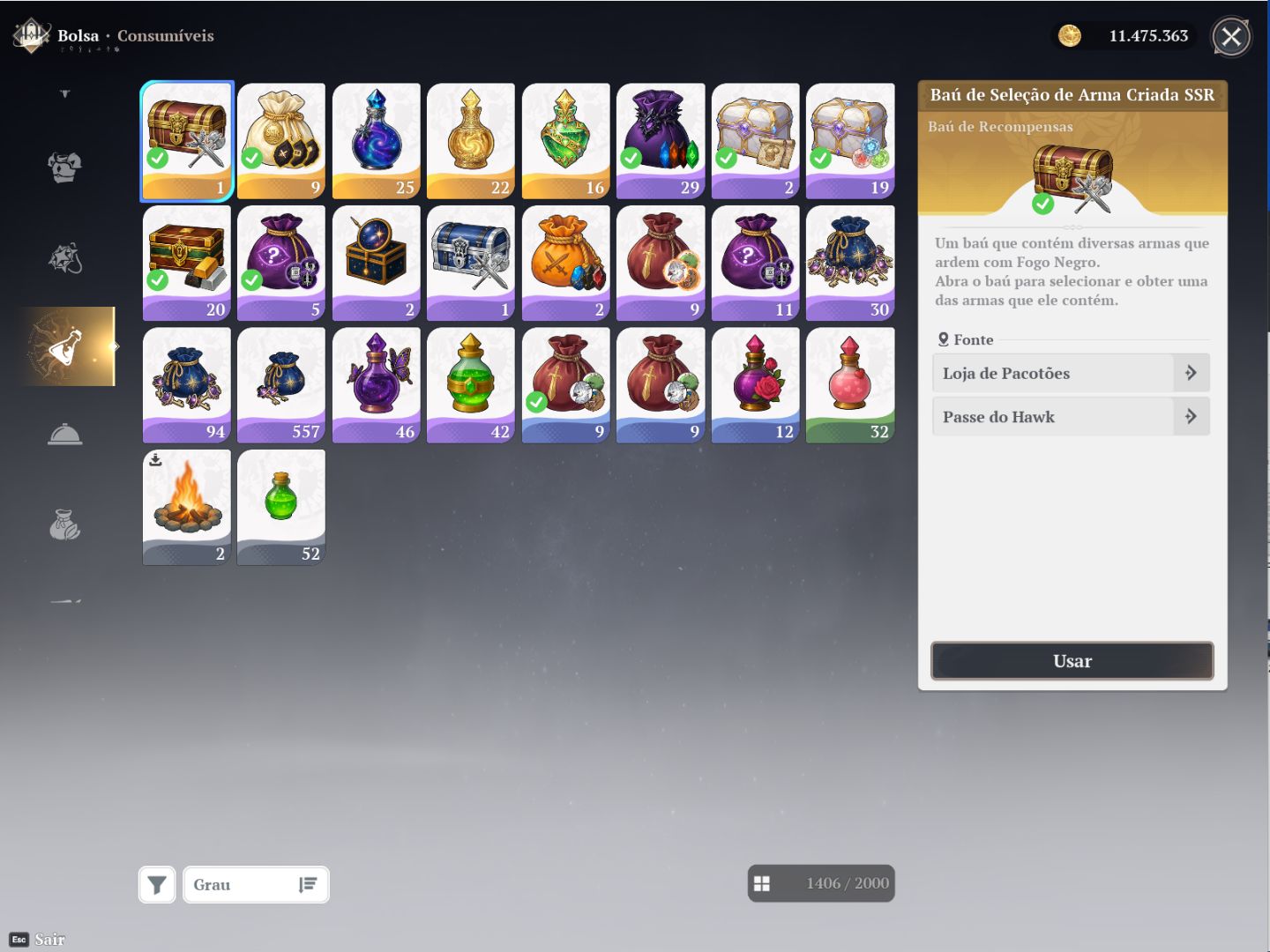 Conta 7DS Origin, todos os personagens até o momento