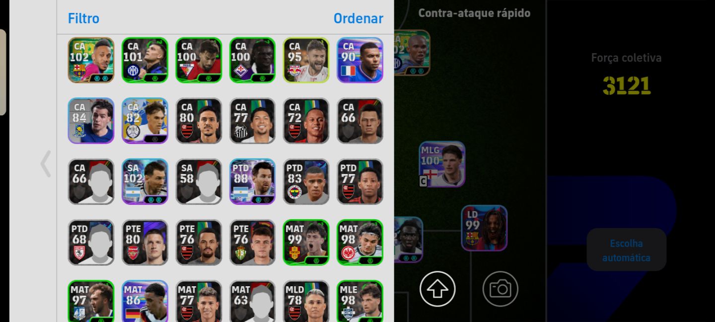 Conta efootball para iniciantes com mbappe da copa big time
