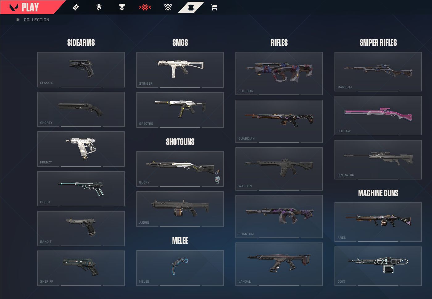 Conta Valorant c/ Karambit Rgx, Faca Sublime, Nocturne, Vandal Kuronami, Phantom