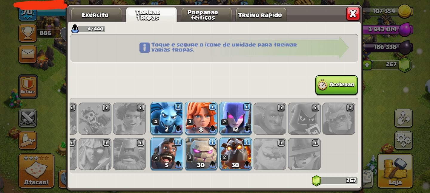 CONTA ANTIGA CLASH OF CLÃS ( SUPER PROMOÇÃO)