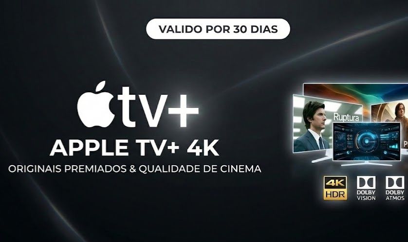 APPLE TV+ 4K HDR | MENSAL | TELA COMPARTILHADA OU PRIVADA