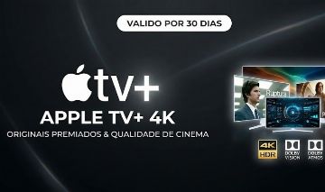 APPLE TV+ 4K HDR | MENSAL | TELA COMPARTILHADA OU PRIVADA