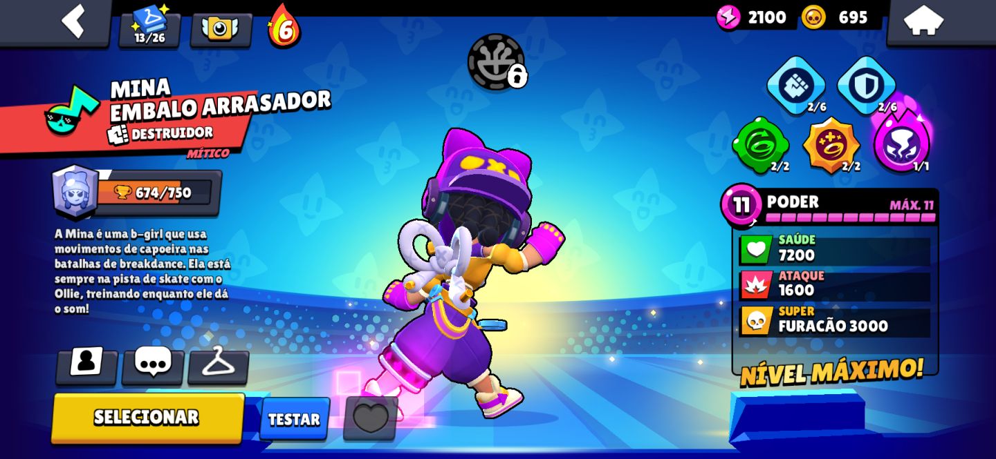 Brawl stars conta boa com foco em upar!!