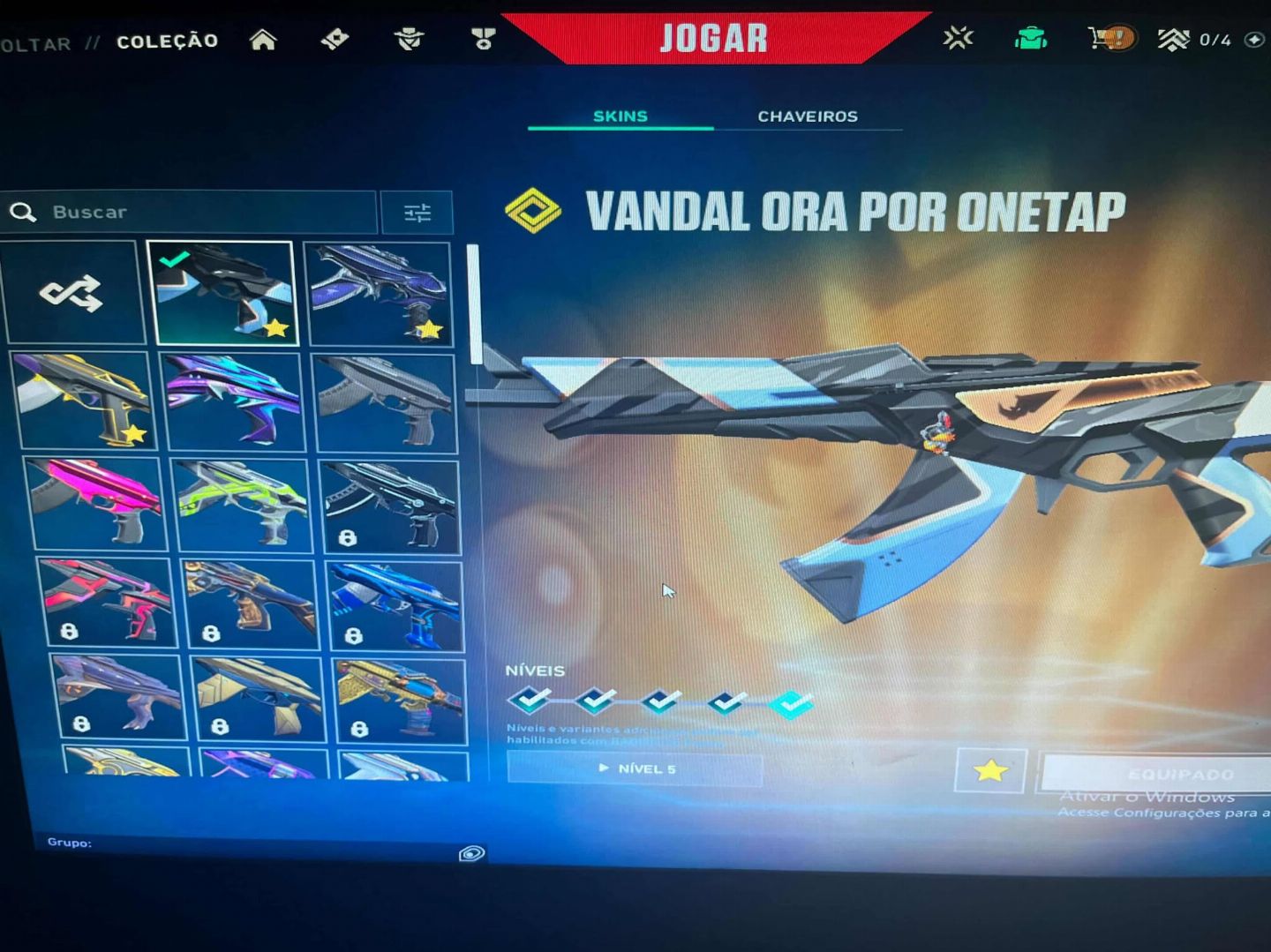Conta valorant com skins full acesso