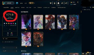CONTA LOL COM (quase) TODAS AS SKINS ADQUIRIVEIS.