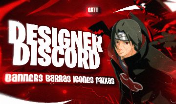 DESIGNER PARA DISCORD (FAIXAS, BANNERS, ÍCONES, BARRINHAS)