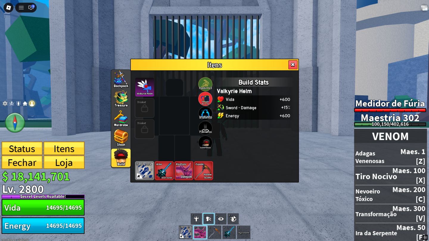 LV2800 + GODHUMAN + VENOM + CDK + TTK + FOICE SAGRADA + SKULL GUITAR