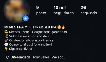 CONTA INSTAGRAM COM 10K DE SEGUIDORES - PAGINA DE MEMES