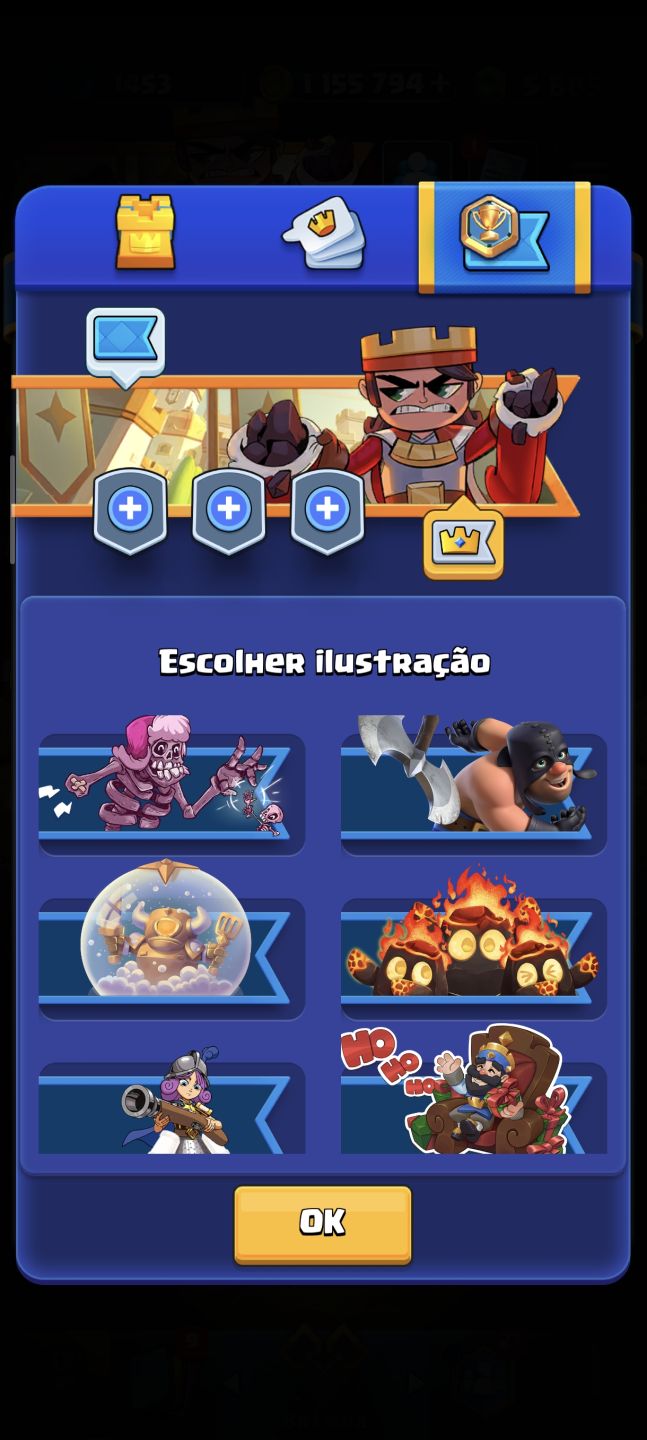 Conta Clash Royale 5k diamante + 1M de ouro