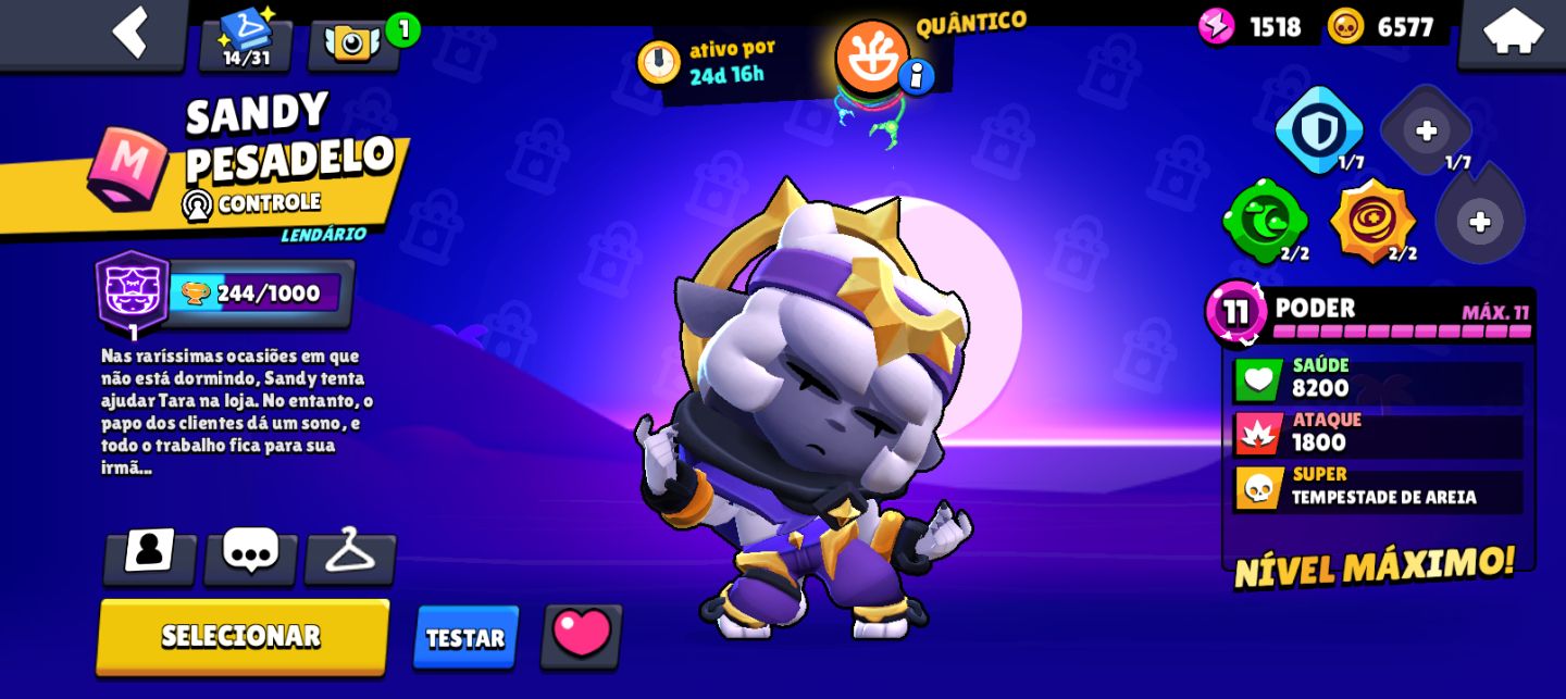 Conta brawl strars 18k troféus,46 brawlers 46 skins 1 hypercarregada, 1 lendaria