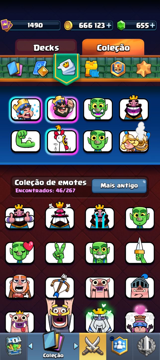 [] CONTA CLASH ROYALE LIGA SUPREMA | 10.7K TROFÉUS | 8x LVL 15 | 122/122