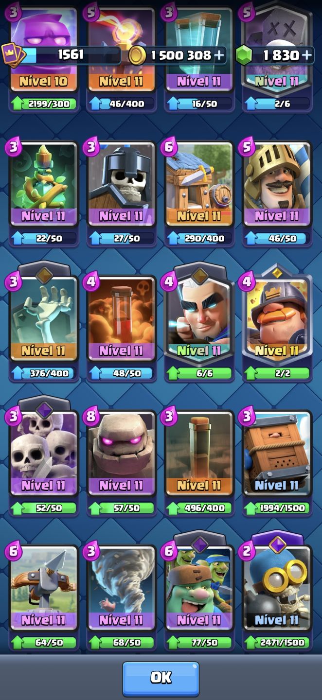 CONTA DE CLASH ROYALE 9 NAOS ANTIGUIDADE