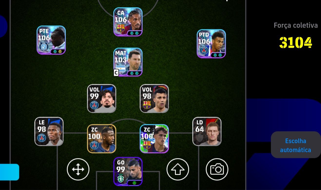 CONTA TOP - eFOOTBALL 2025 À VENDA! FORÇA COLETIVA 3104+
