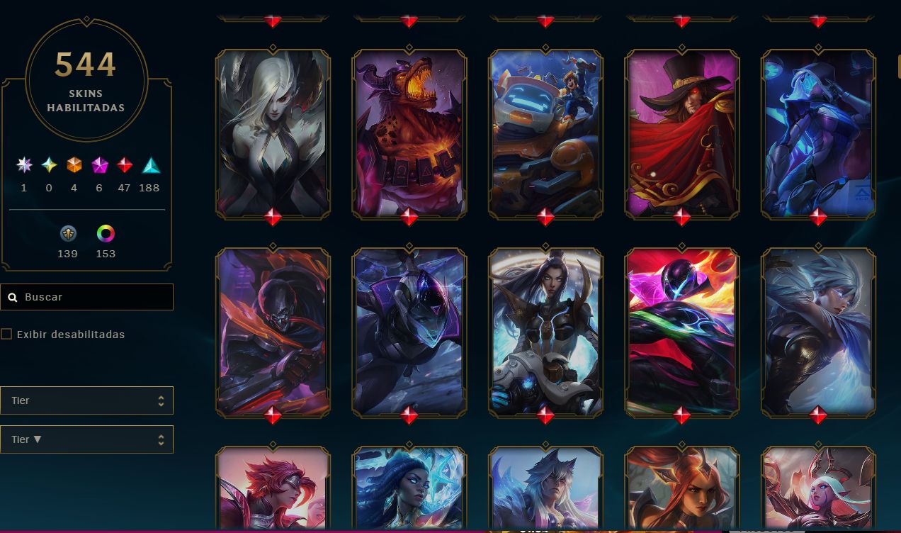 CONTA DE COLECIONADOR LOL + TFT + VALORANT