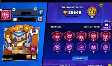 CONTA RARA E FORTE NO BRAWL STARS! | PASSES + MUITOS RECURSOS