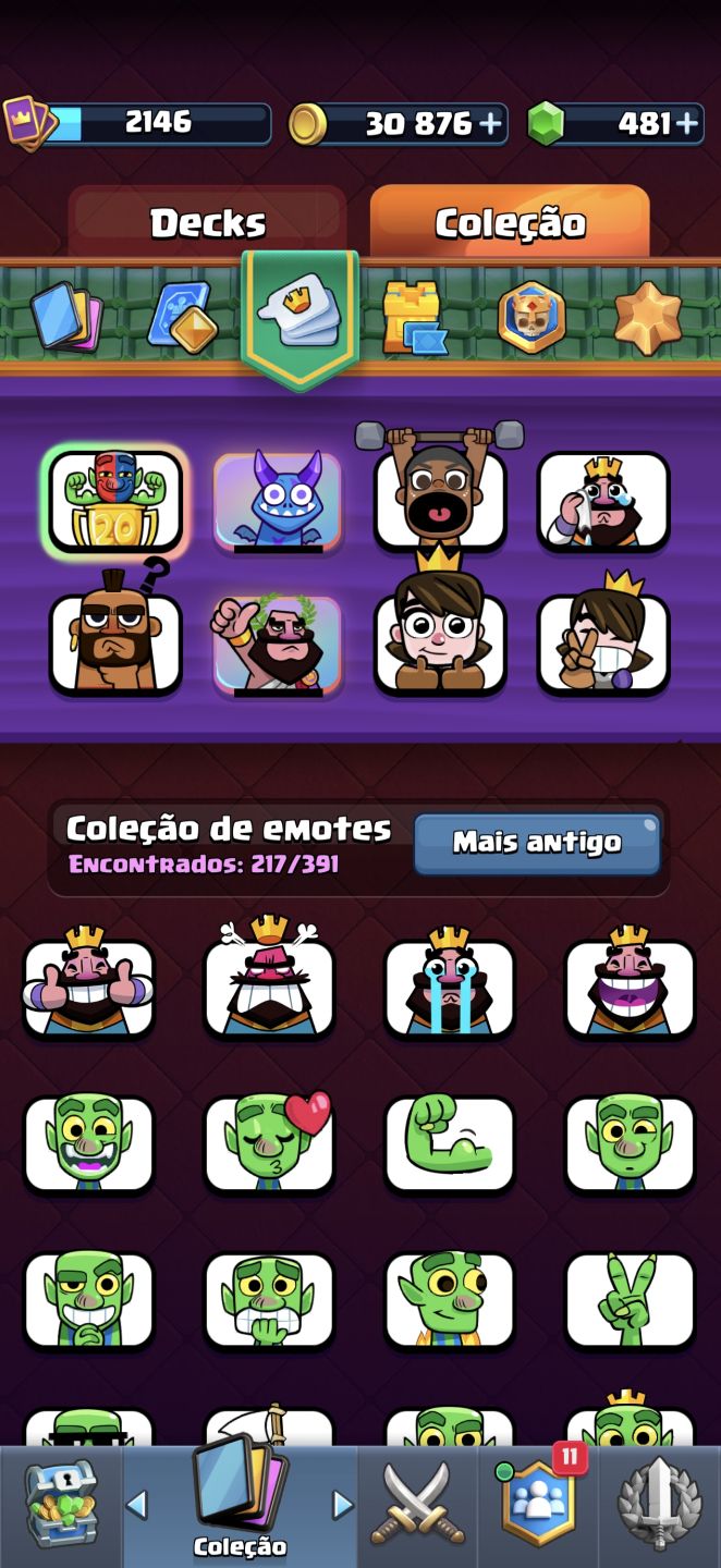 Conta de Clash Royale w