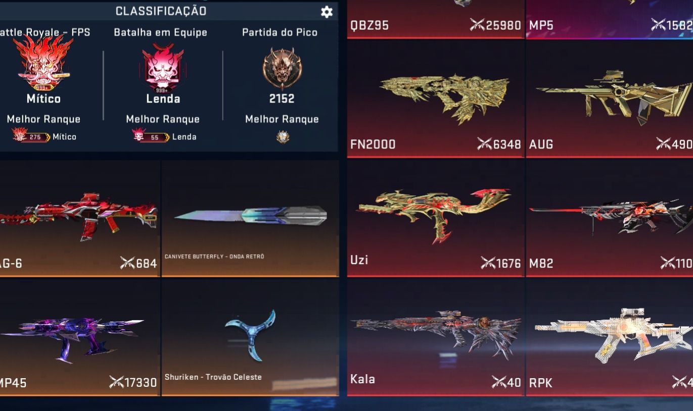 Conta blood strike com muitas eternas e evo