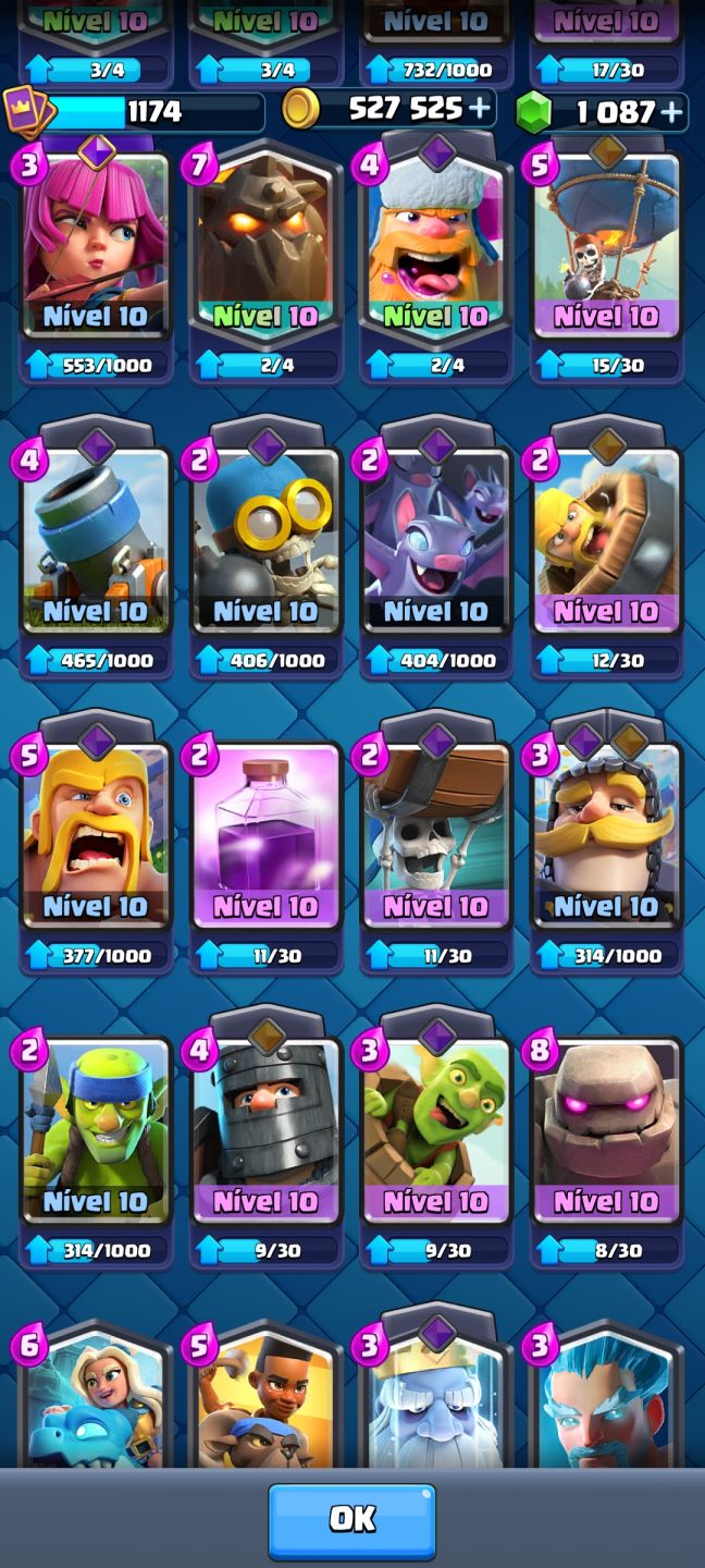 Conta Clash Royale 6300 troféus