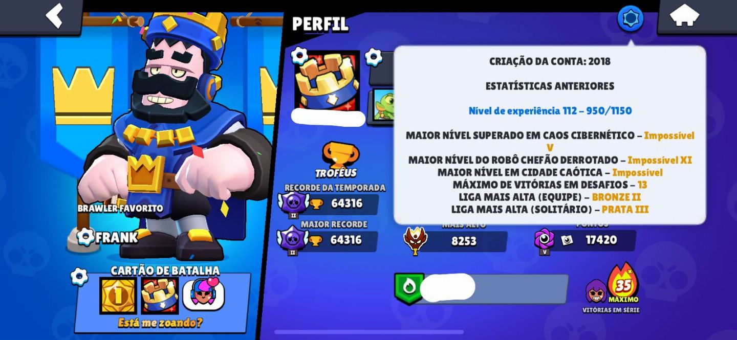 CONTA MUITO RARA E GEMADA (com criador de conteúdo adicionado!)