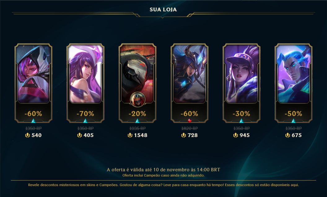 SKIN BRAUM VITORIOSO + [ PRATA 3 80% DE WIN RATE ] + [ TROCA NICK ]