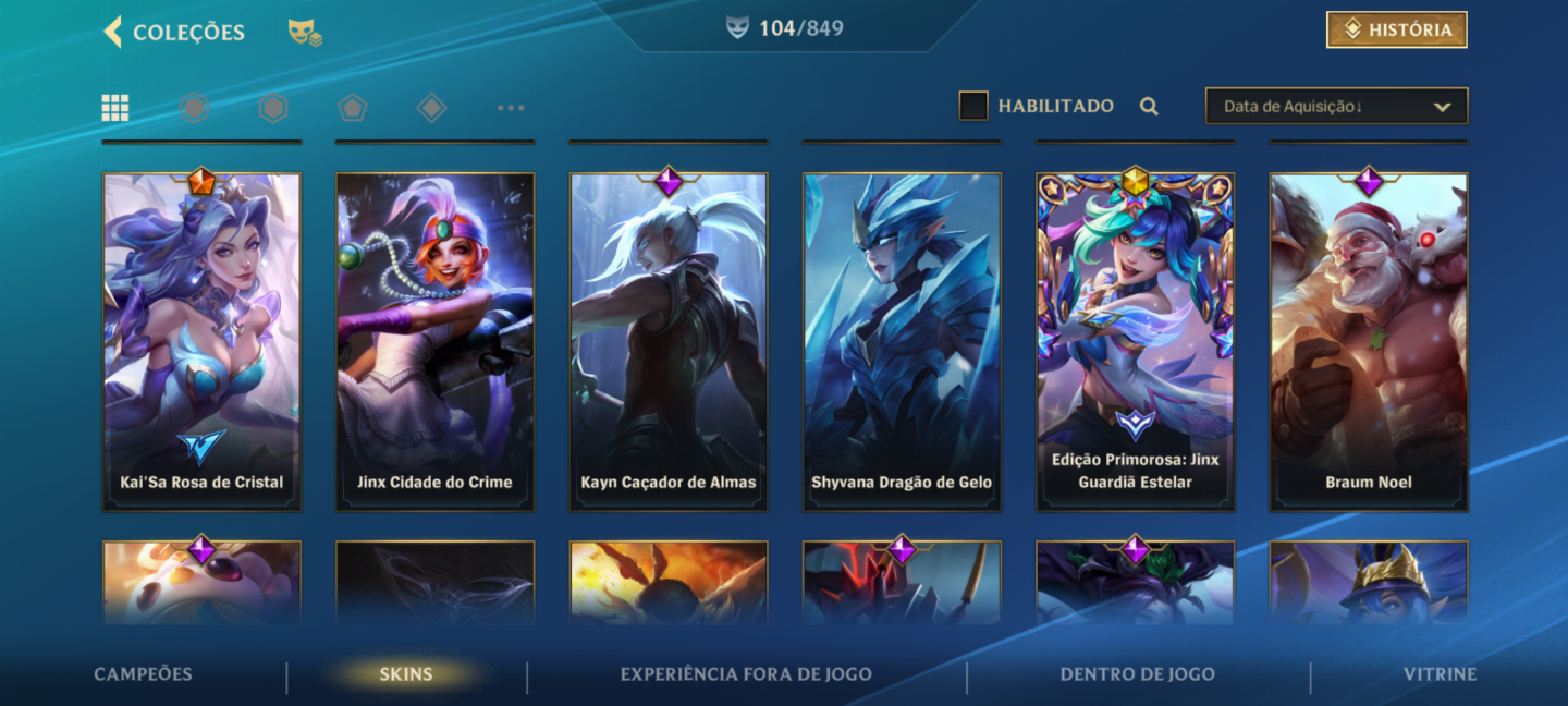 CONTA ANTIGA 5 ANOS LVL 217 WILD RIFT (WR,LOL, VAL)
