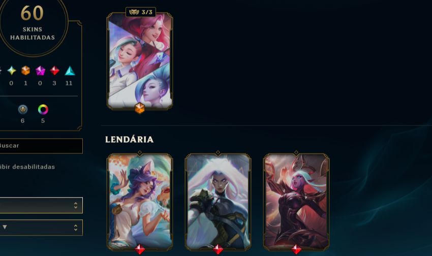 Continha low level PRATA 2 pra brincar , 60 skins , full acesso (negociável)