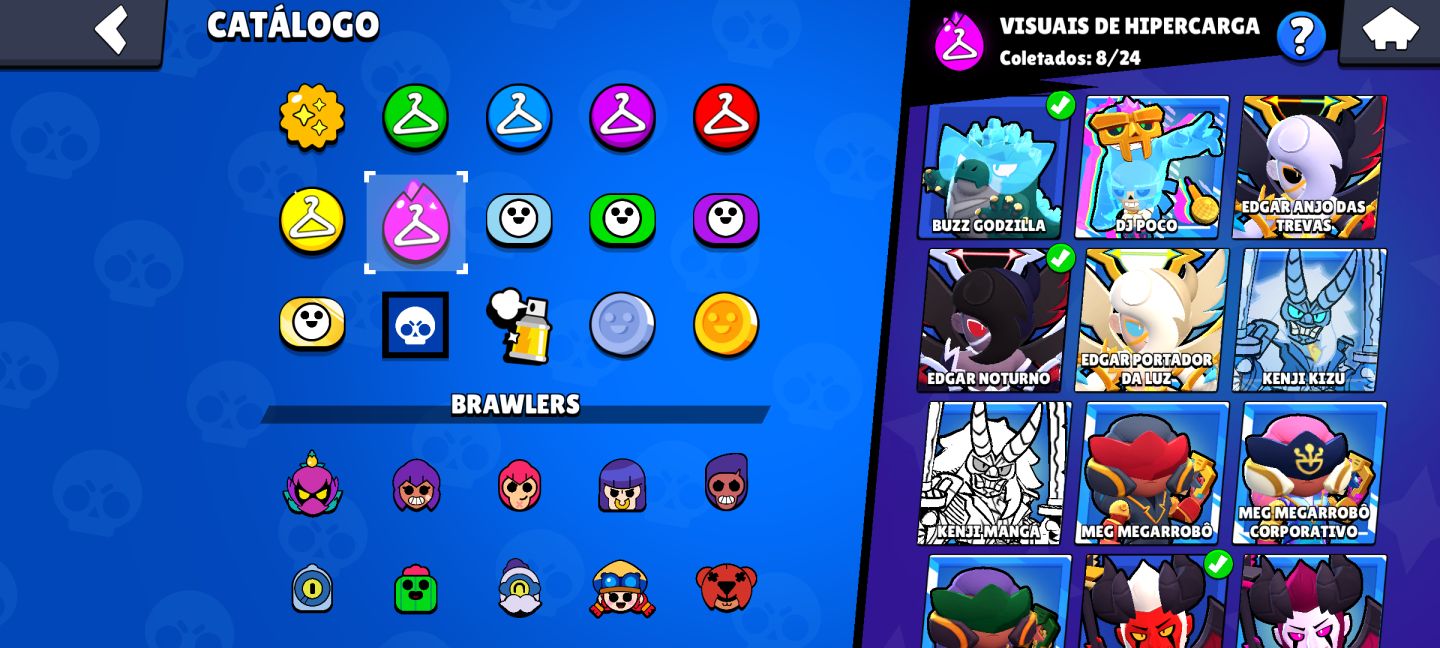 Conta brawl stars super rara, Full Gold,skins e Brawlers upados
