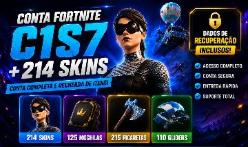 CONTA FORTNITE RARA | C1S7 | + 200 SKINS | FULL ACCESS