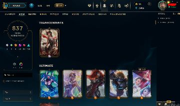Conta RIOT - League of Legends(837 skins)/Valorant(182 skins)/TFT (+15k GASTO)