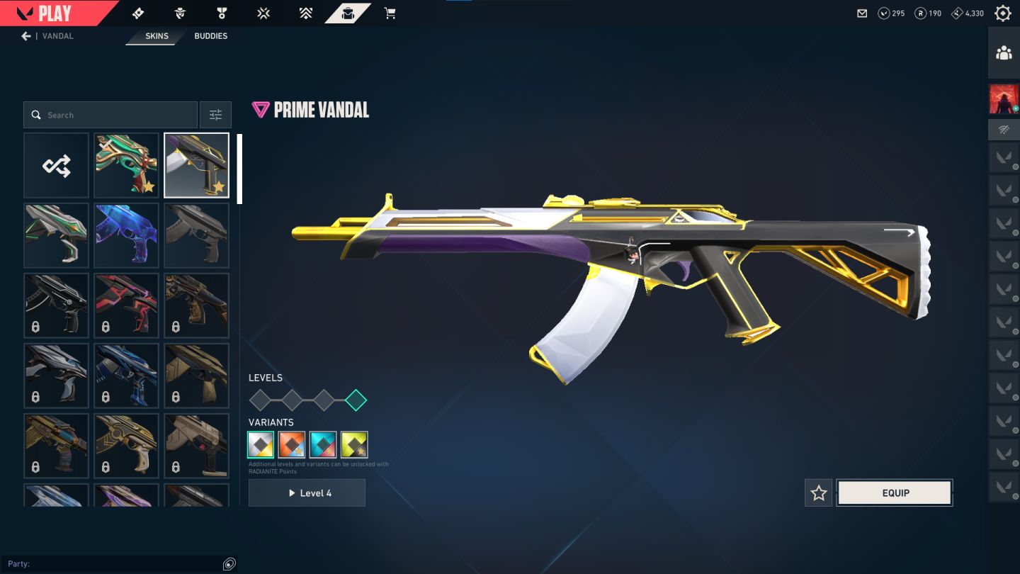 Valorant | Várias Skins Vandal/Phantom + Facas & Cards Exclusivos | Full Acesso
