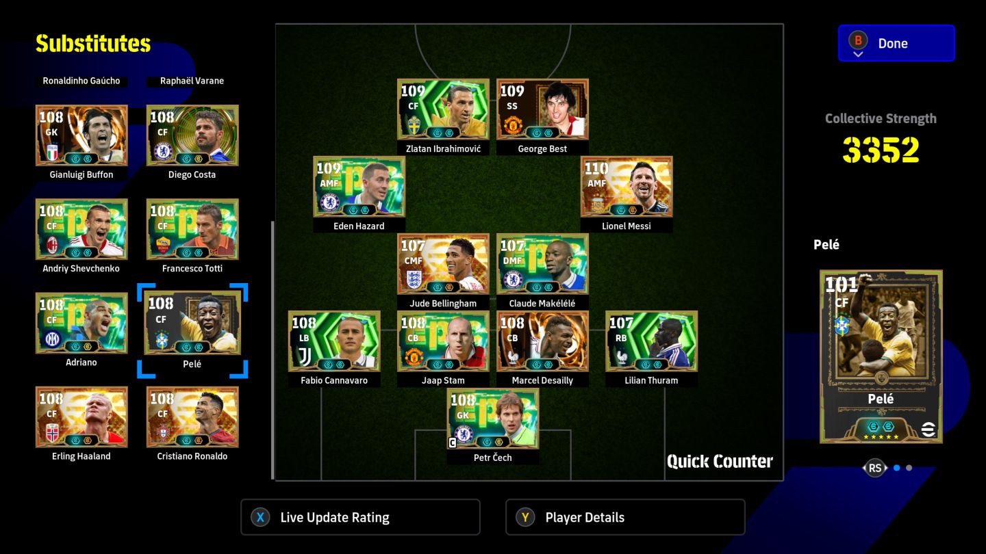 Conta Efootball Xbox / Pc Microsoft - 3352- 22 BigTime +102 Épicos + 46 ShowTime