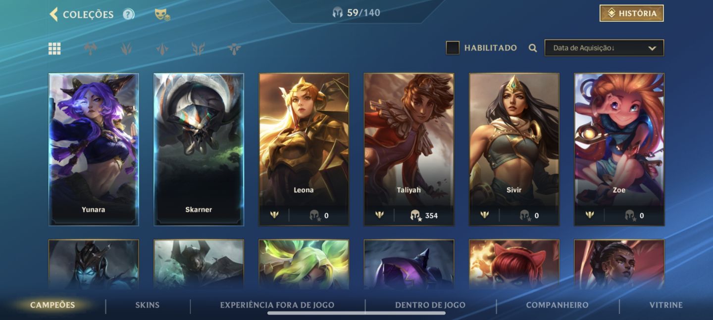 Conta lol wild rift a venda( main fadinha mas com extras)