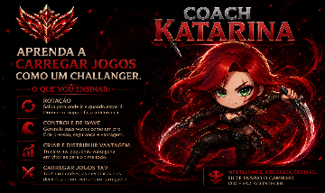 COACH DE KATARINA, Aprenda a jogar como o top 1 katarina br/mundo