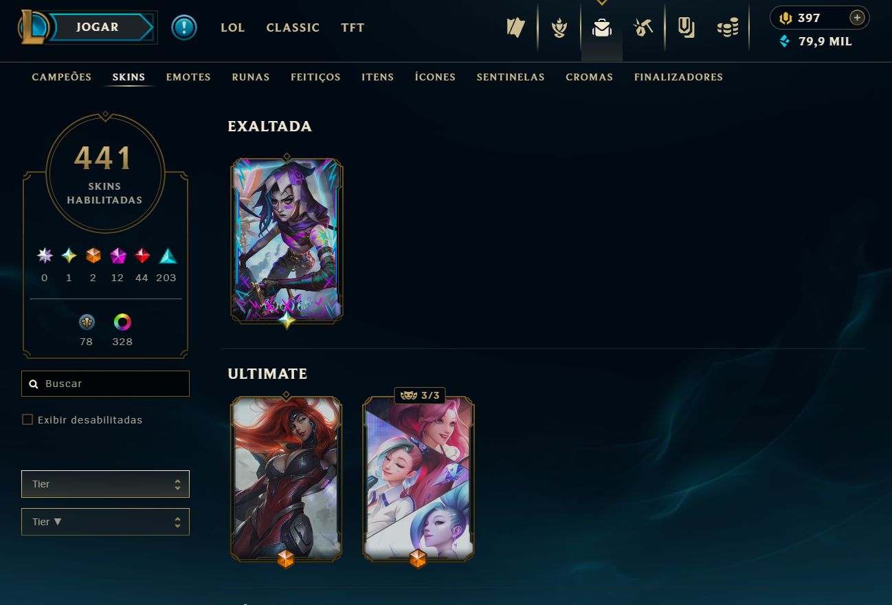 Conta LoL Nivel 700+ Com Skin JINX ARCANE e muito mais!