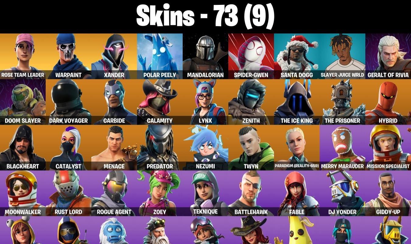 CONTA FORTNITE COM TAKE THE L, SALVE O MUNDO E 73 SKINS - ENTREGA AUTOMÁTICA