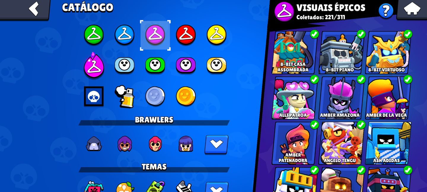 CONTA BRAWL STARS DE 2019 - RECURSOS e Itens exclusivos