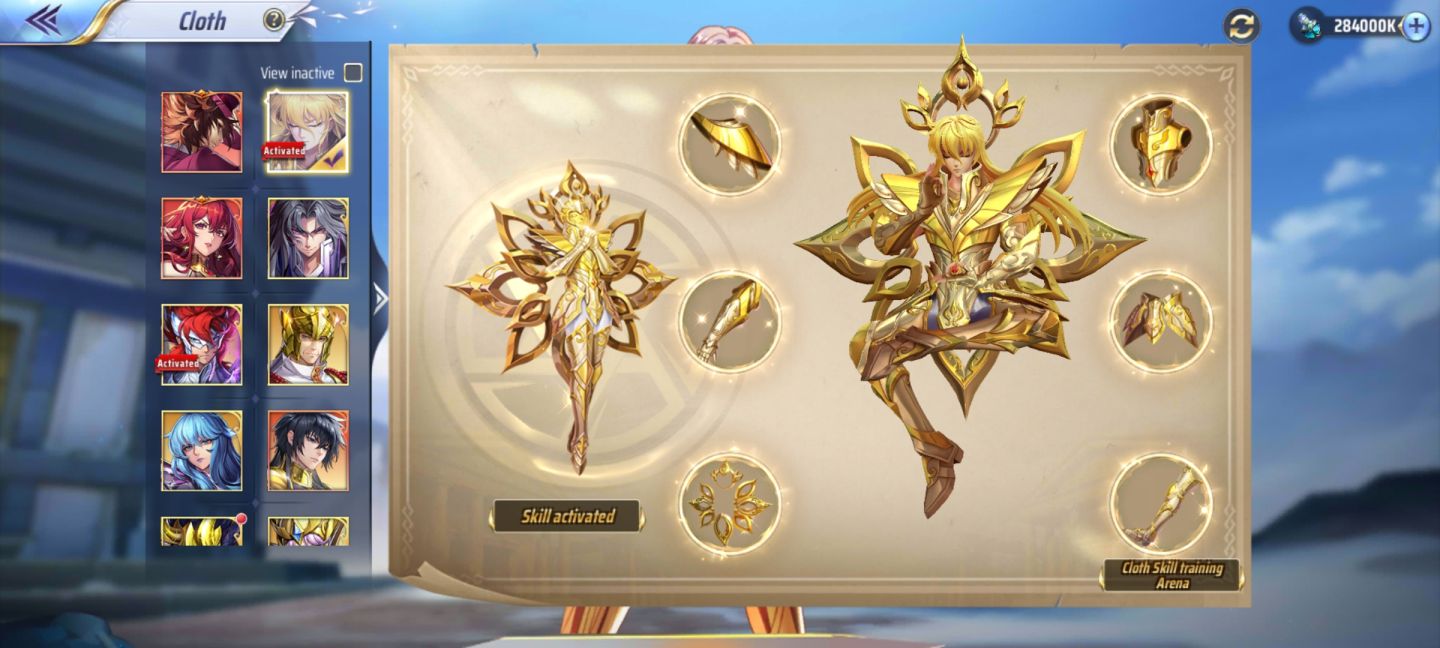Conta saint seiya awakening servidor 150
