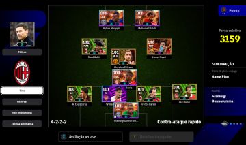 CONTA EFOOTBAL STEAM | MESSI 106, MBAPPÉ 104, GULLIT, SHEVCHENKO ANTIGAS E RARAS