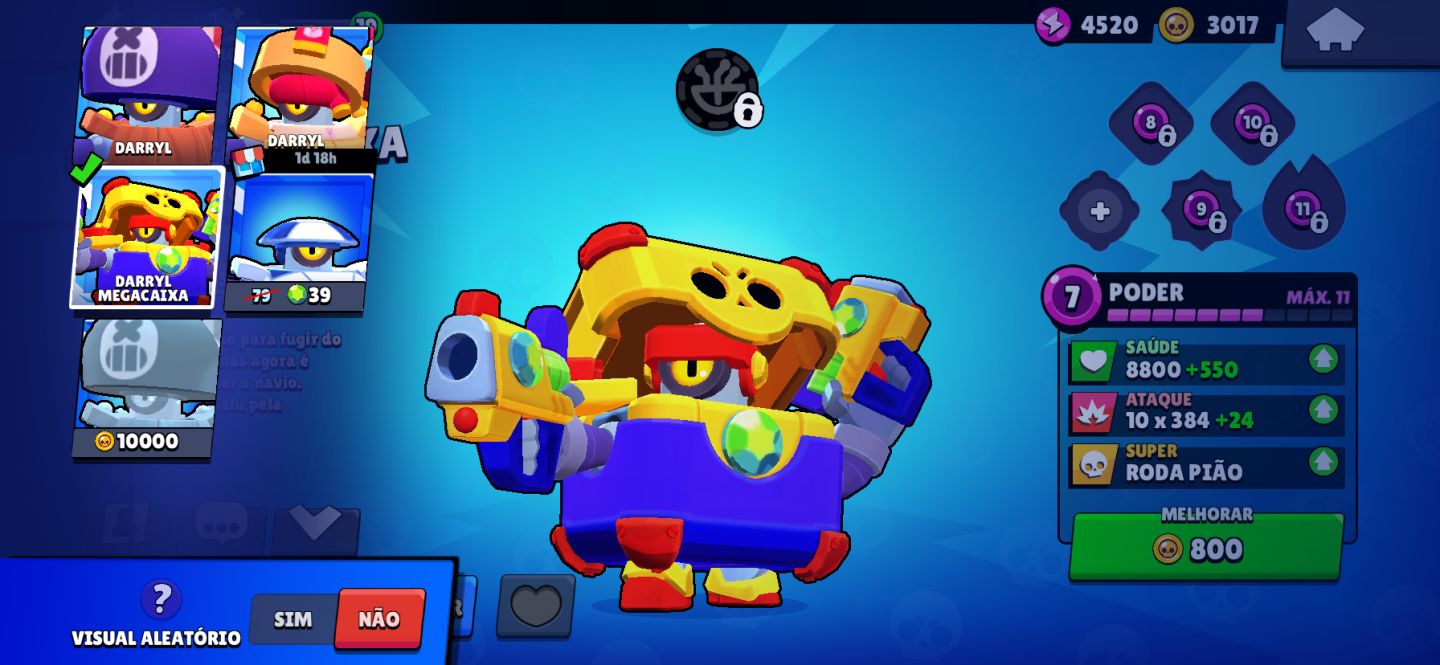 Conta brawl stars antiga e gemada