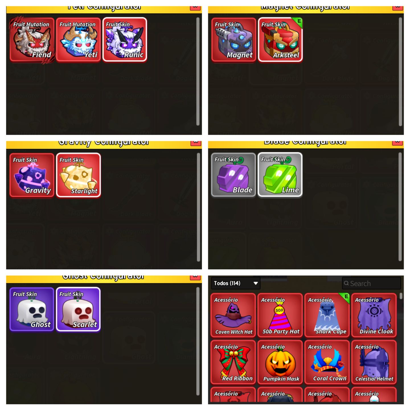 CONTA BLOX FRUIT COM TODAS GAMEPASS E TODAS FRUTA PERM